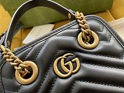 Gucci Marmont Matelassé Mini Bag Dark Blue size 16x19x7 cm - 3