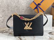 Louis Vuitton Twist Medium Handbag M21606 Black Size 23×17×9.5 cm - 1