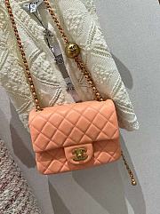 Chanel Gold Ball Flap Bag Light Pink Size 20cm - 1