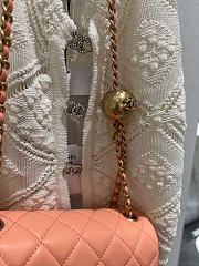 Chanel Gold Ball Flap Bag Light Pink Size 20cm - 6