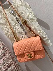 Chanel Gold Ball Flap Bag Light Pink Size 20cm - 4