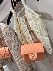 Chanel Gold Ball Flap Bag Light Pink Size 20cm - 3