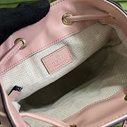 Gucci GG Matelassé Leather Mini Bucket Bag Pink Size 17x20x10 cm - 5