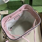 Gucci GG Matelassé Leather Mini Bucket Bag Pink Size 17x20x10 cm - 3