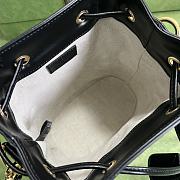 Gucci GG Matelassé Leather Mini Bucket Bag Black Size 17x20x10 cm - 2
