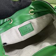 Gucci GG Matelassé Leather Mini Bucket Bag Green Size 17x20x10 cm - 3