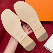 Hermes Gold Brown Slippers - 4