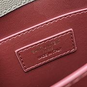 YSL Cassandra Caviar Pattern Handbag Gray Size 20x16x7.5 cm - 6