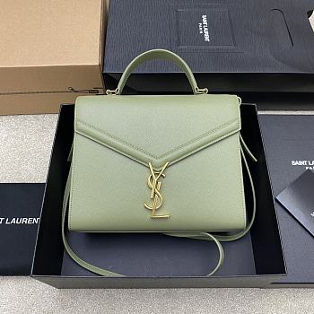 YSL Cassandra Handbag Avocado Green Size 24×20x11 cm