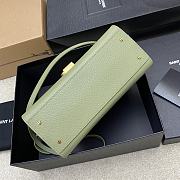YSL Cassandra Handbag Avocado Green Size 24×20x11 cm - 6