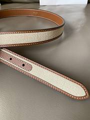 Celine White Belt Classic Style 2.5 cm - 4
