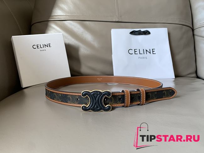 Celine Black Belt Classic Style 2.5 cm - 1