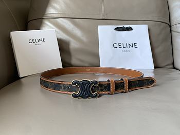 Celine Black Belt Classic Style 2.5 cm