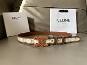 Celine Brown Belt Classic Style 2.5 cm - 1