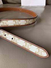 Celine Brown Belt Classic Style 2.5 cm - 4