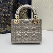 Dior Classic Lady Diana Bag Bronze Gold Size 17x7x15 cm - 3