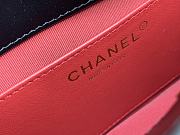 Chanel Hobo Bag Shiny Waxy Leather Black Size 17x19x6 cm - 5