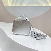 Fendi Mon Tresor Small Bucket Bag Silver Calfskin Size 12x10x18 cm - 5