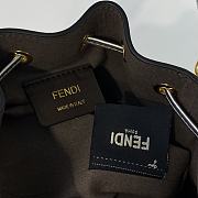 Fendi Mon Tresor Small Bucket Bag Silver Calfskin Size 12x10x18 cm - 4