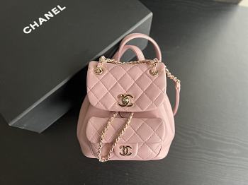Chanel Small Backpack Original Leather Light Pink 2908 Size 18x18x12 cm
