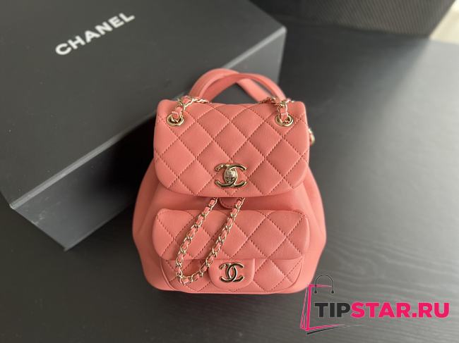 Chanel Small Backpack Original Leather Pink 2908 Size 18x18x12 cm - 1