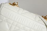 Dior Caro White Gilt Buckle Size 20x12x7 cm - 2