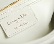 Dior Caro White Gilt Buckle Size 20x12x7 cm - 4