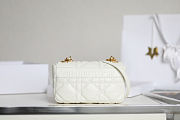 Dior Caro White Gilt Buckle Size 20x12x7 cm - 5