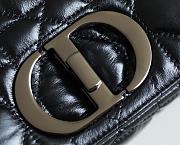 Dior Caro Black Gun Color Buckle Size 20x12x7 cm - 4