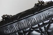 Dior Caro Black Gun Color Buckle Size 20x12x7 cm - 3