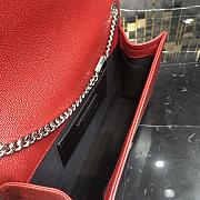 YSL Classic Medium Kate Satchel Bag Red Size 24x14.5x5.5 cm - 2