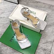 Bottega Veneta Silver Color Heels - 3