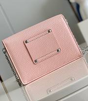 LV The Twist Belt Chain Bag Pink Size 19x13.5x4.2 cm - 5
