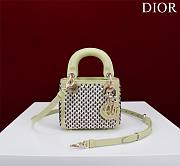 Dior Lady Extra Mini Light Green S085685 Size 12x10.2 cm - 1