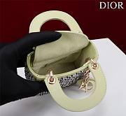 Dior Lady Extra Mini Light Green S085685 Size 12x10.2 cm - 3