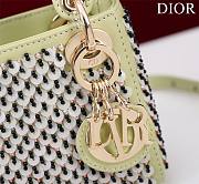 Dior Lady Extra Mini Light Green S085685 Size 12x10.2 cm - 5