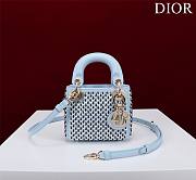 Dior Lady Extra Mini Blue S085685 Size 12x10.2 cm - 1