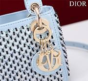 Dior Lady Extra Mini Blue S085685 Size 12x10.2 cm - 5
