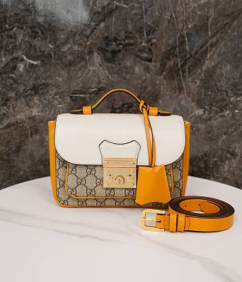 Gucci Mini Handbag Burnt Orange Size 21x14x5 cm