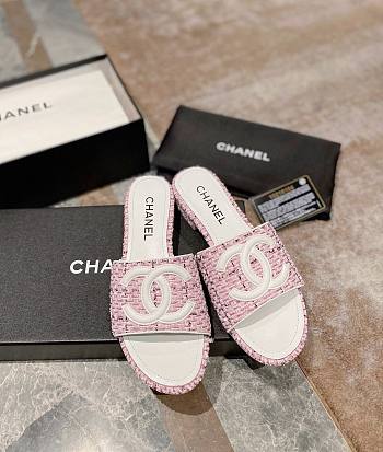 Chanel Pink Slippers