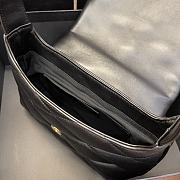 Quilted Sheepskin Shoulder Bag Black Size 24x18x5.5 cm - 3