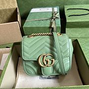 Gucci GG Marmont Green Size 18x13.5x8 cm - 1