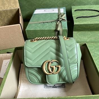 Gucci GG Marmont Green Size 18x13.5x8 cm