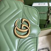 Gucci GG Marmont Green Size 18x13.5x8 cm - 3