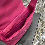 YSL Quilted Sheepskin Shoulder Bag Pink Size 24x18x5.5 cm - 5