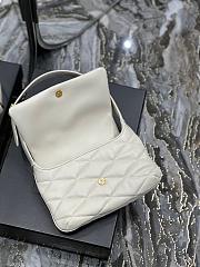 YSL Quilted Sheepskin Shoulder Bag White Size 24x18x5.5 cm - 3