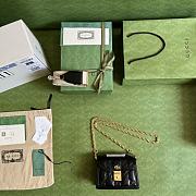 Gucci GG Matelassé Leather Small Handbag Black Size 18x13x6.5 cm - 5