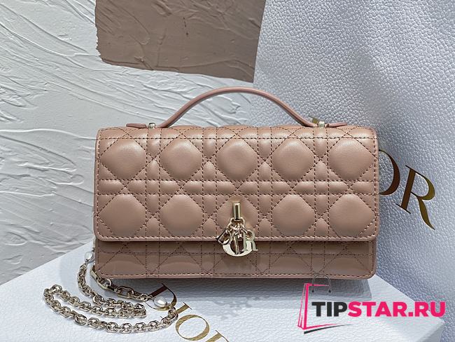 Mini Miss Dior Bag Rose Des Vents Cannage Lambskin Size 21x11.5x4.5 cm - 1