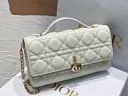 Mini Miss Dior Bag Latte Cannage Lambskin Size 21x11.5x4.5 cm - 4