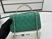 Chanel Green Handbag Size 18x10x4.5 cm - 3